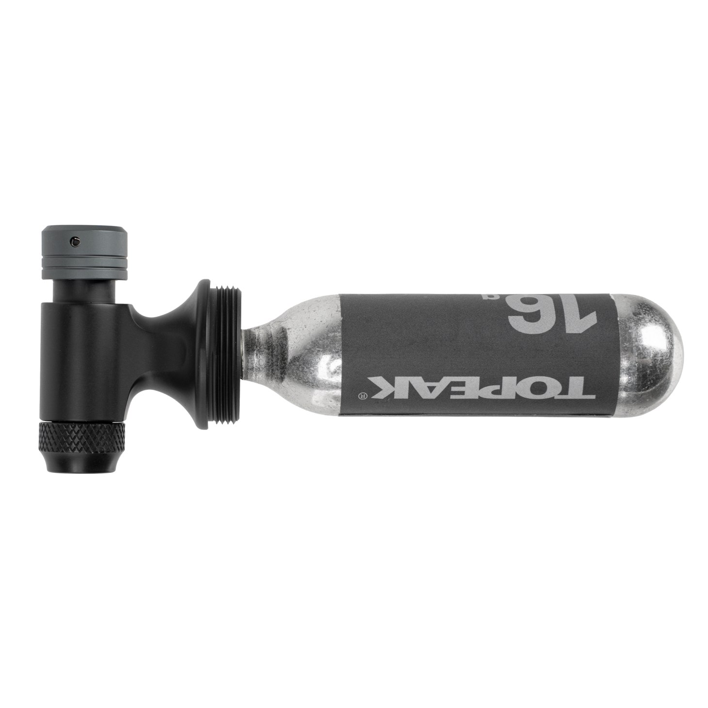 Topeak AirBooster Pro Fahrrad CO2 Kartuschen Pumpe schwarz