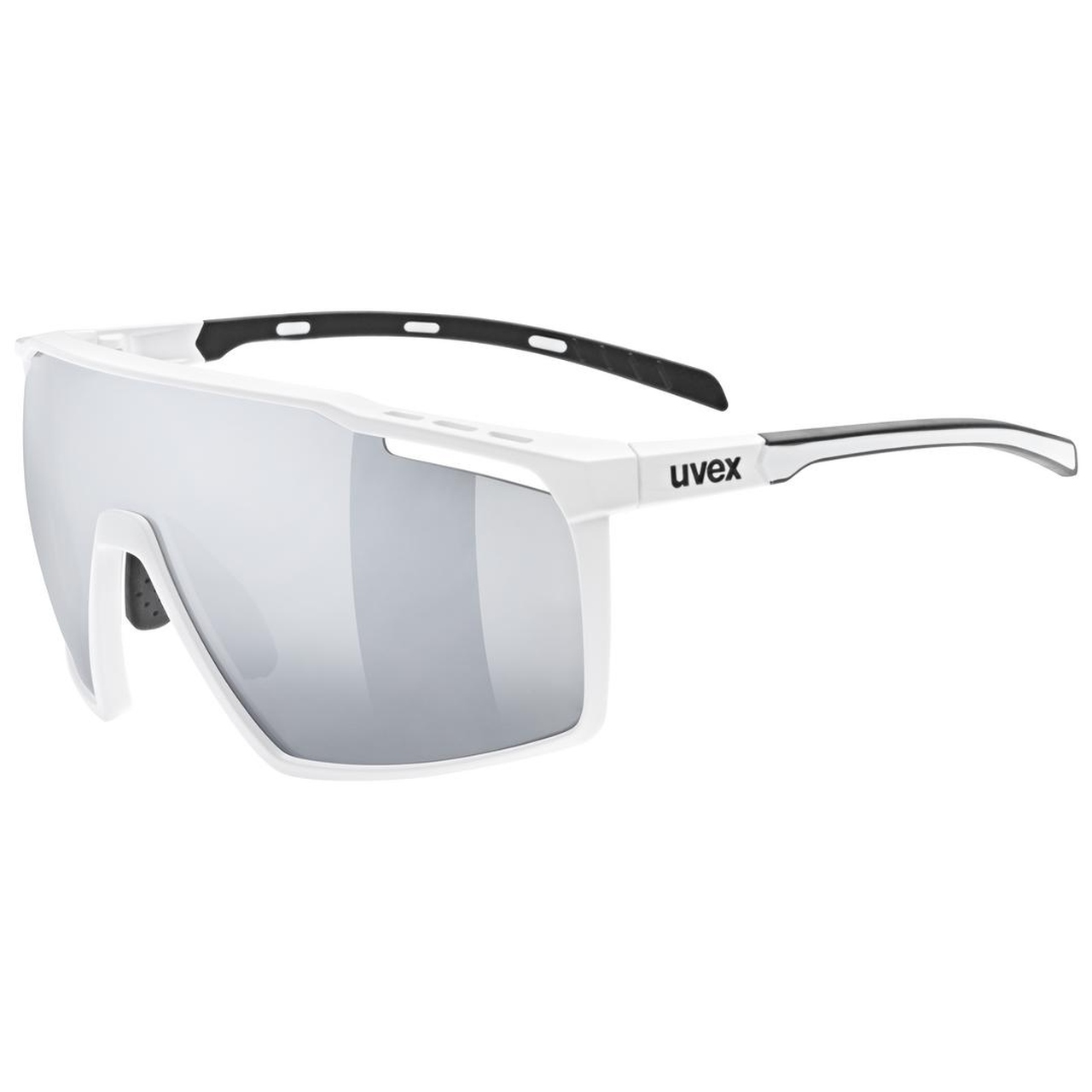 Uvex Mtn Perform Outdoor / Sport Brille matt weiß/mirror silberfarben