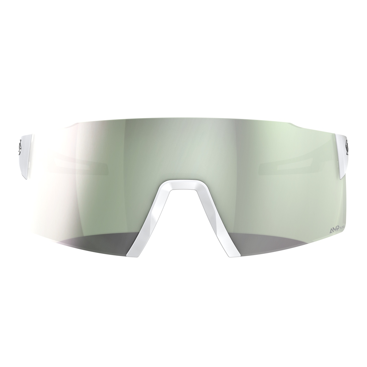 Scott Stride Compact AMP Wechselscheiben Fahrrad Brille weiß/weiß chrome