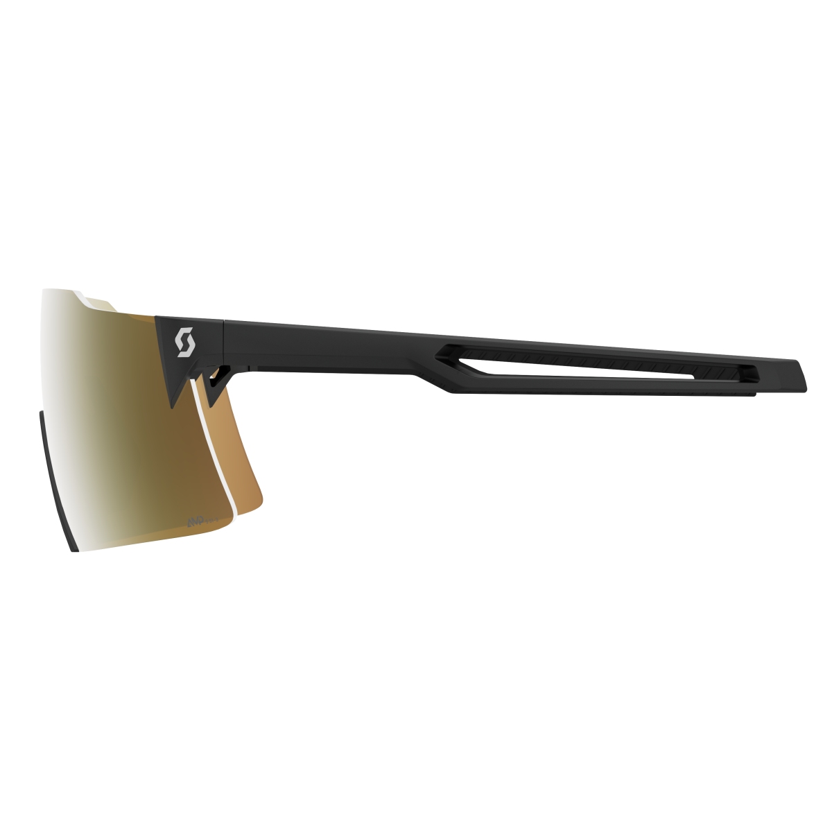 Scott Stride LS AMP Wechselscheiben Fahrradbrille schwarz/goldfarben chrome