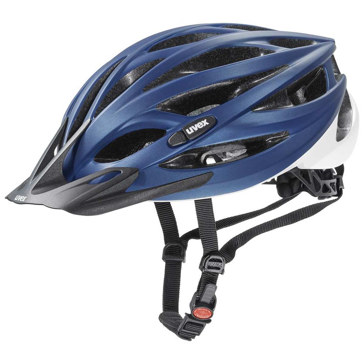 Uvex Oversize Fahrrad Helm Gr. 61-65cm blau/weiß 2025