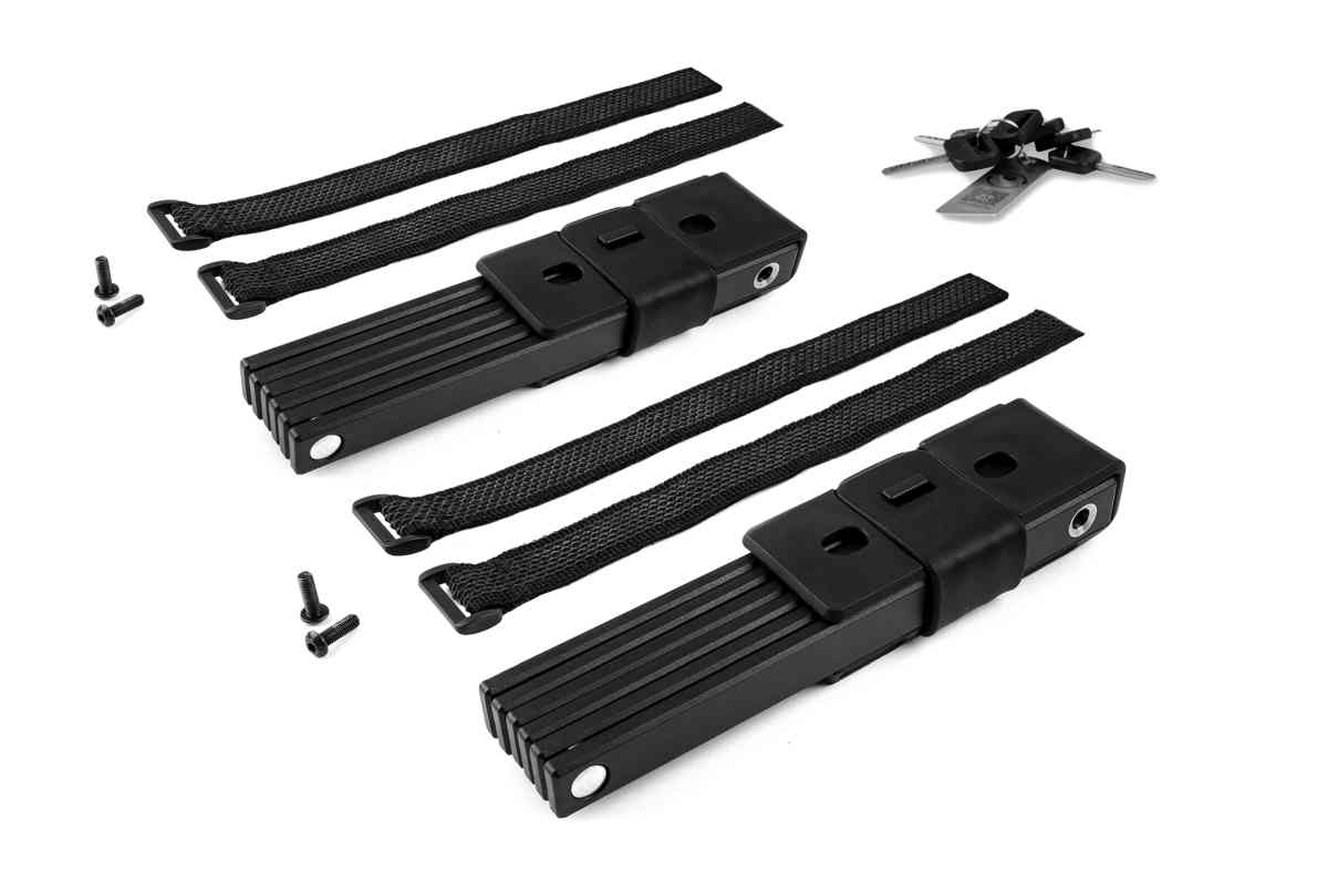 Acid Rigid 100 Pure Twin Pack 2er Pack Fahrrad Faltschloss schwarz