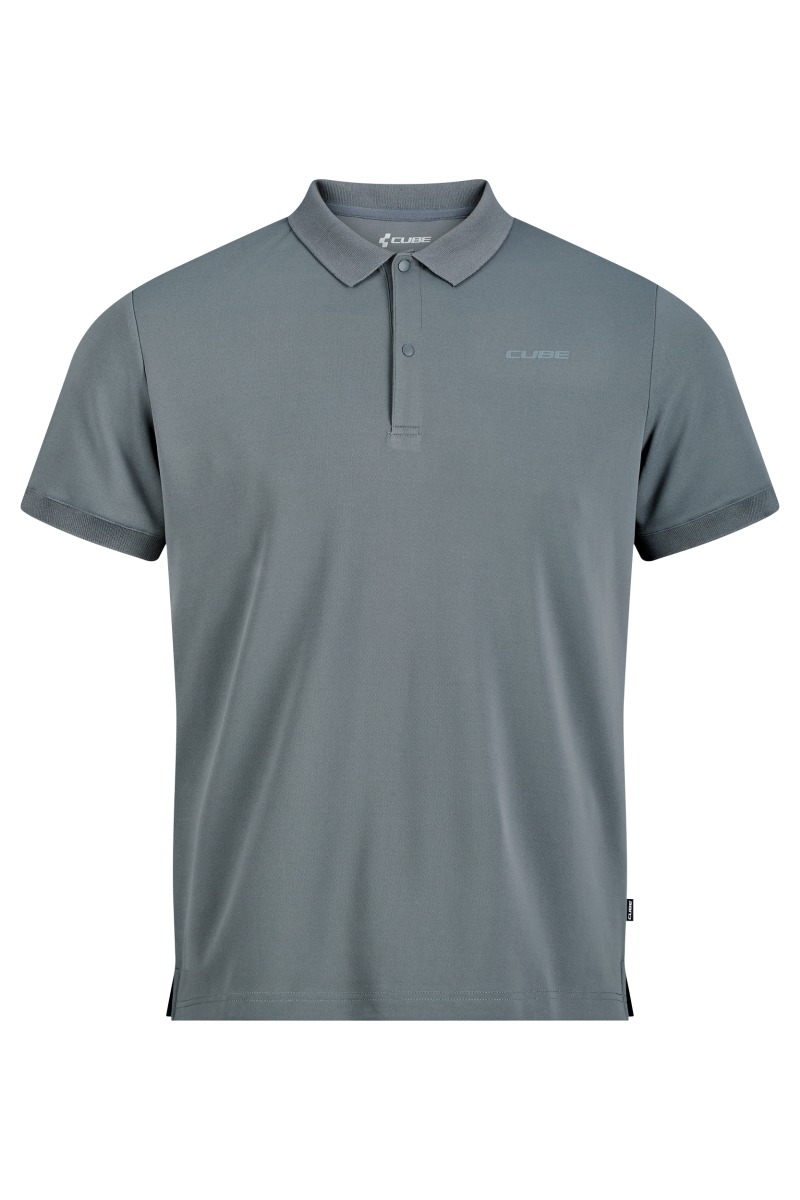 Cube Tech Polo Freizeit T-Shirt grau 2027