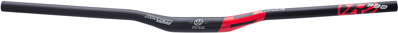 Reverse Base Fahrrad Lenker 31.8mm 790mm schwarz/rot