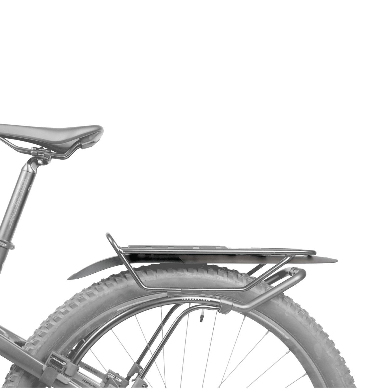 Topeak Tetrarack Fender M2 Fahrrad Schutzblech zur Gepäckträgerbefestigung schwarz