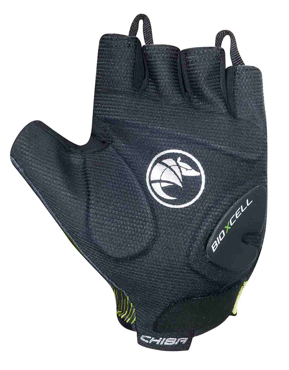 Chiba BioXCell Tan Through Fahrrad Handschuhe kurz gelb/schwarz 2027