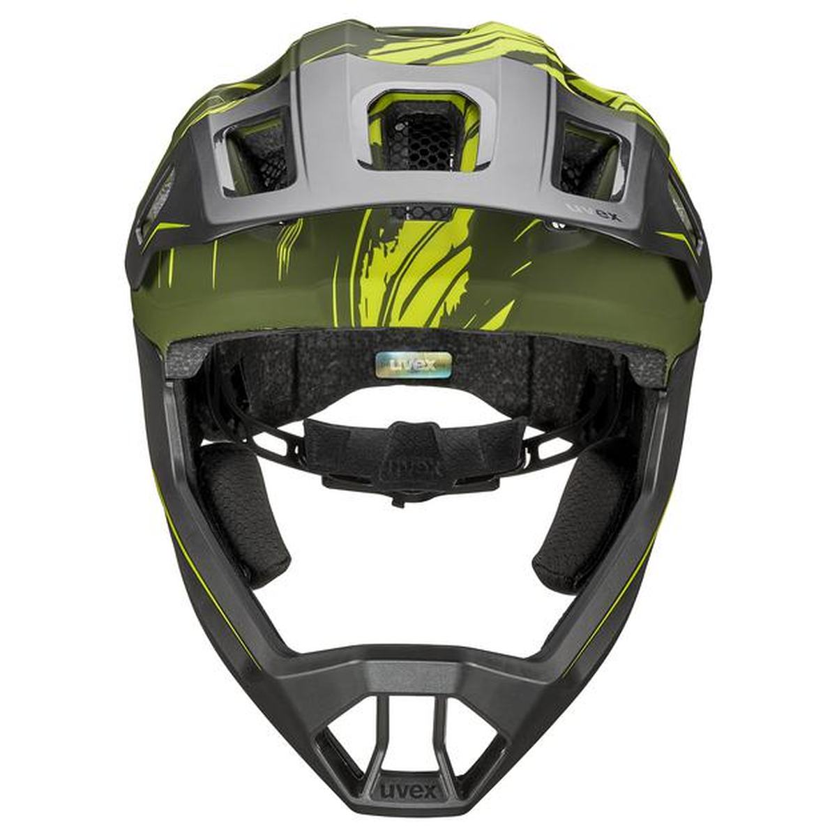 uvex React Jr. MTB / DH Fahrrad Helm Gr. 52-56cm matt olive grün 2027