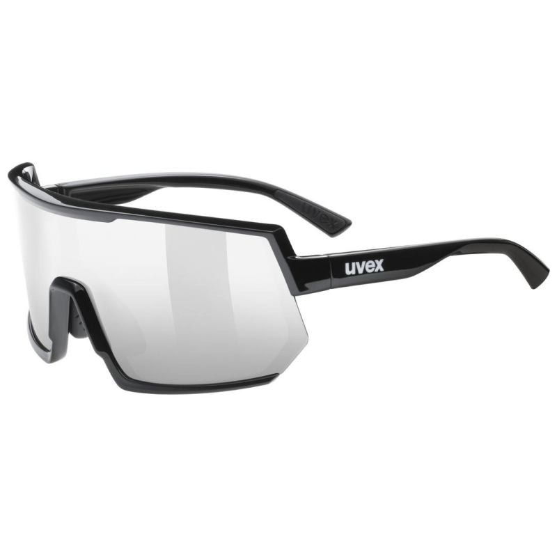 Uvex Sportstyle 235 Sport / Freizeit Brille matt schwarz/mirror silberfarben