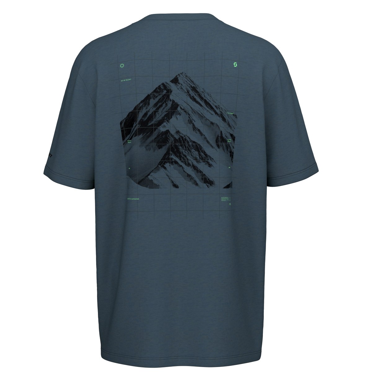 Scott Defined DRI Wool Outdoor / Sport Shirt kurzarm crag blau 2027