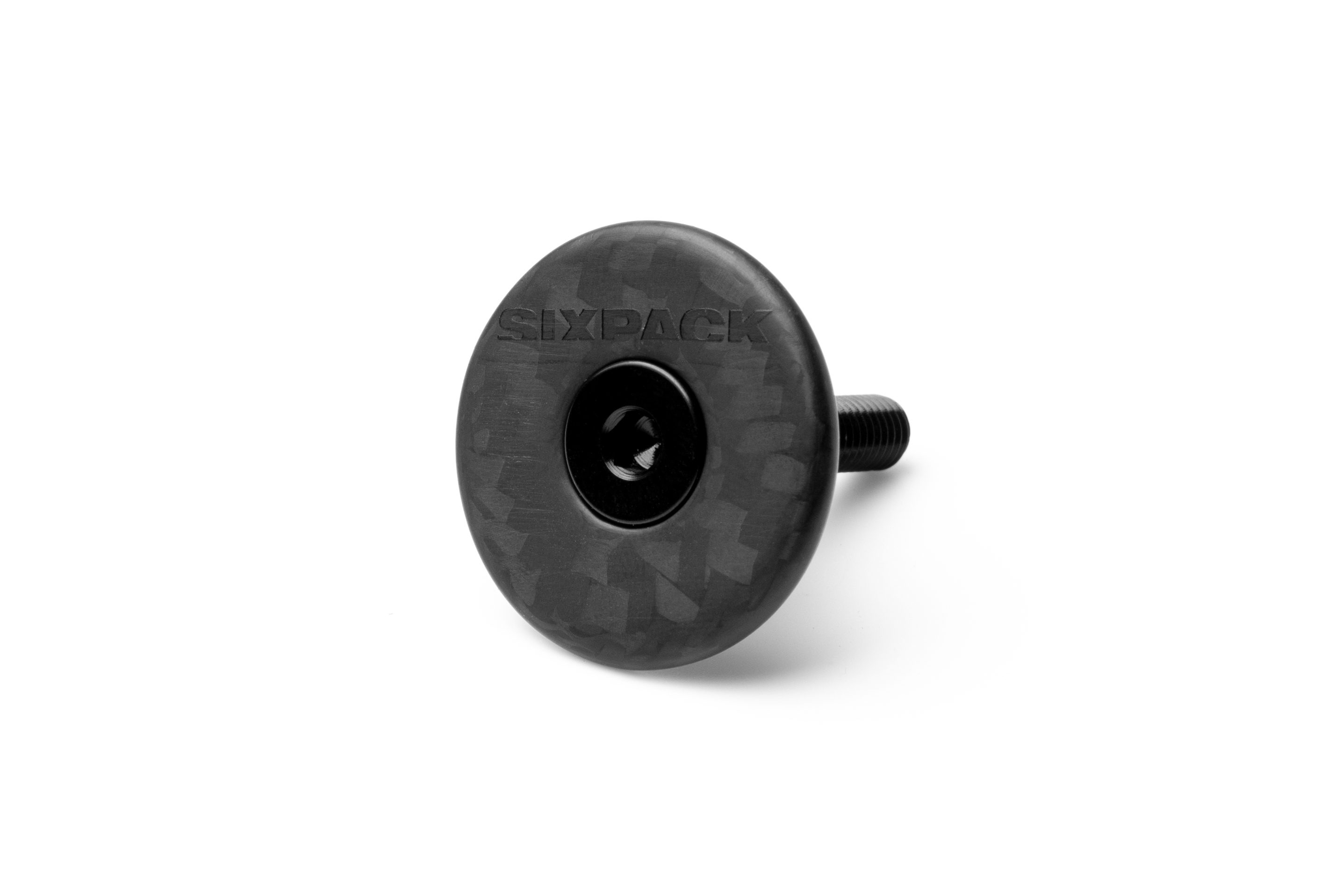 Sixpack Vertic Carbon Aheadcap Fahrrad Steuersatzkappe stealth schwarz