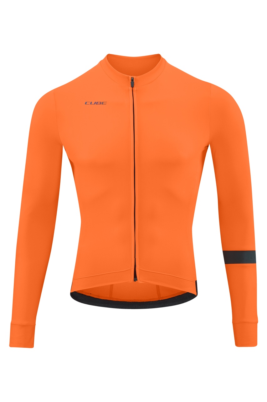 Cube Blackline Fahrrad Trikot lang orange 2023