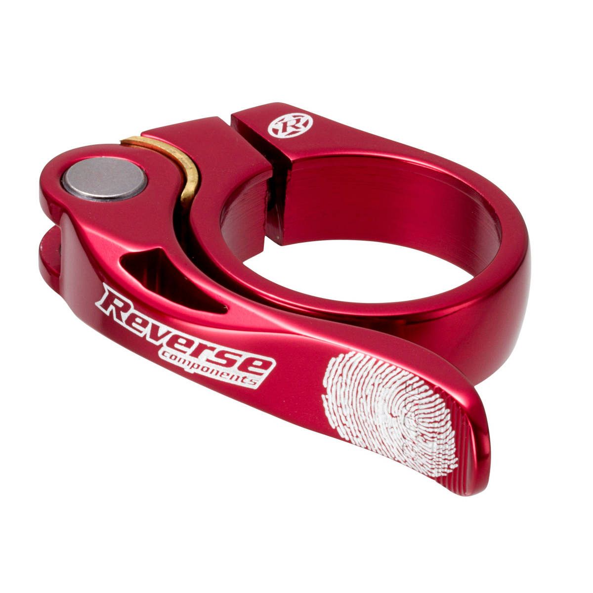 Reverse Long Life Sattelklemme mit Schnellspanner 31.8mm rot
