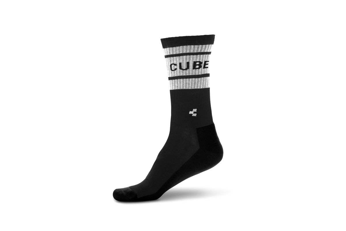 Cube After Race High Cut Fahrrad Socken schwarz/weiß 2027