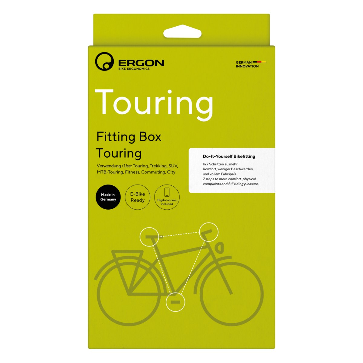 Ergon Fitting Box Touring Einstellhilfe Fahrrad Kontaktpunkte