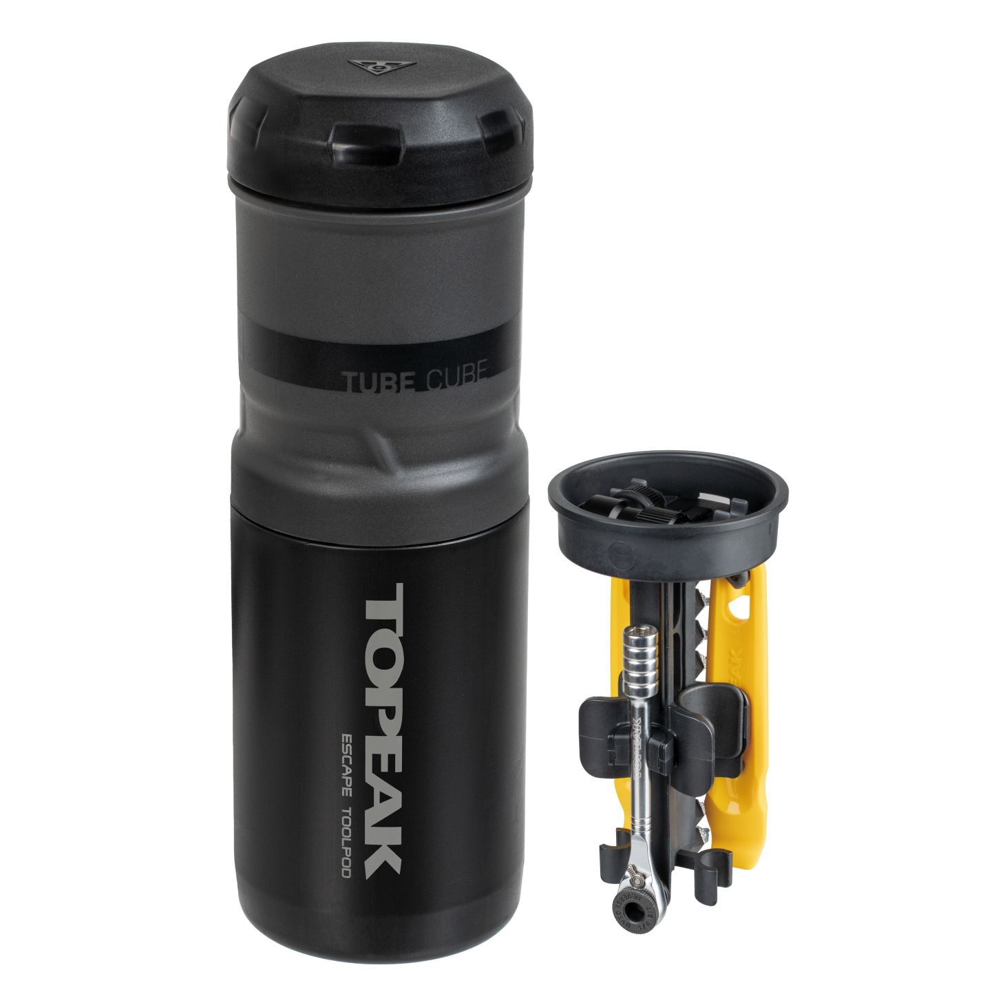 Topeak Escape ToolPod Dummy-Flasche mit Werkzeugset schwarz