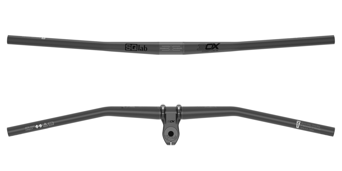 SQlab 3OX 12 Carbon MTB Gravity E-Bike Fahrrad Lenker 31.8mm / 780mm schwarz