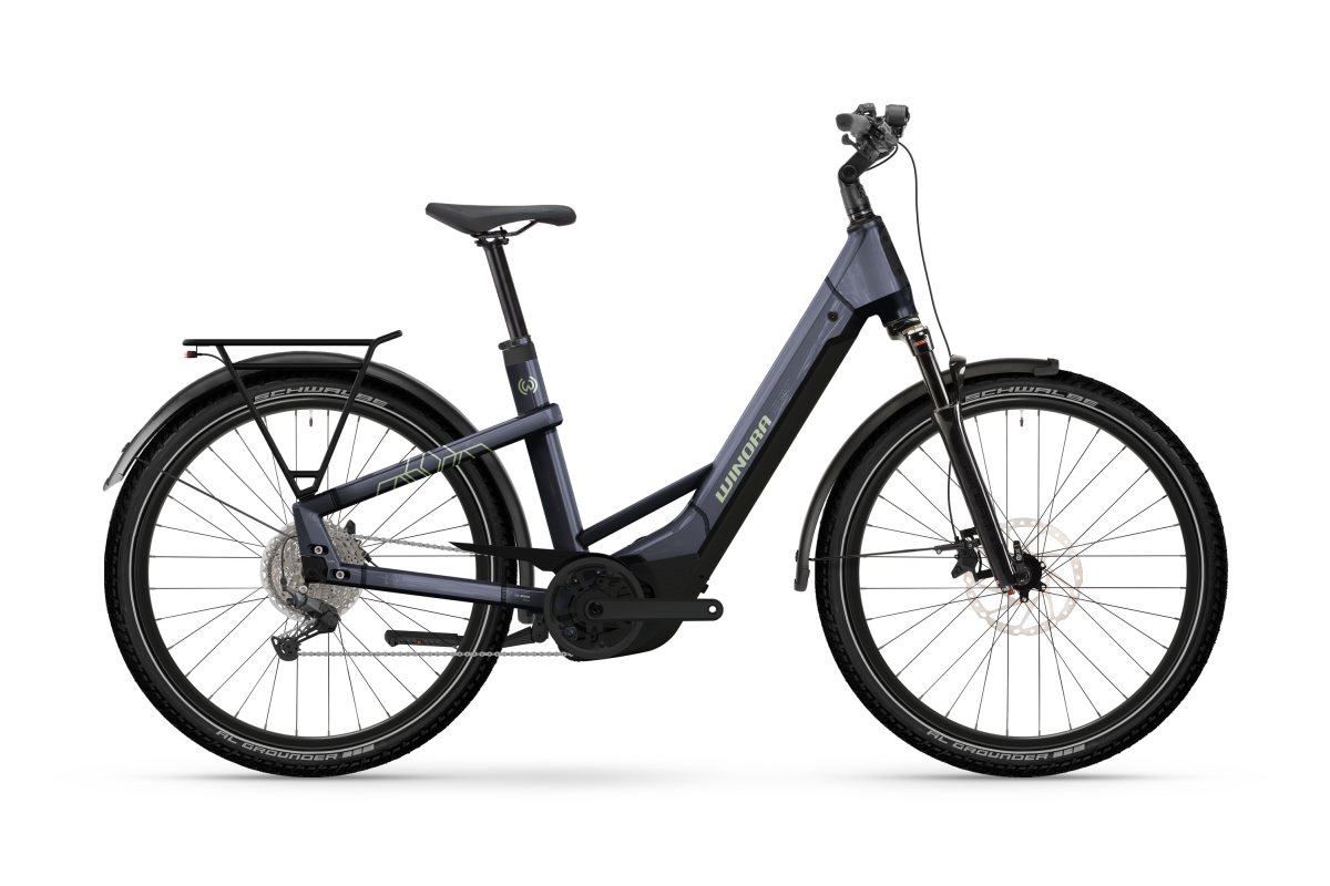 Winora Yakun X10E 600 Low 27.5'' E-Bike Trekking Pedelec night lila 2026