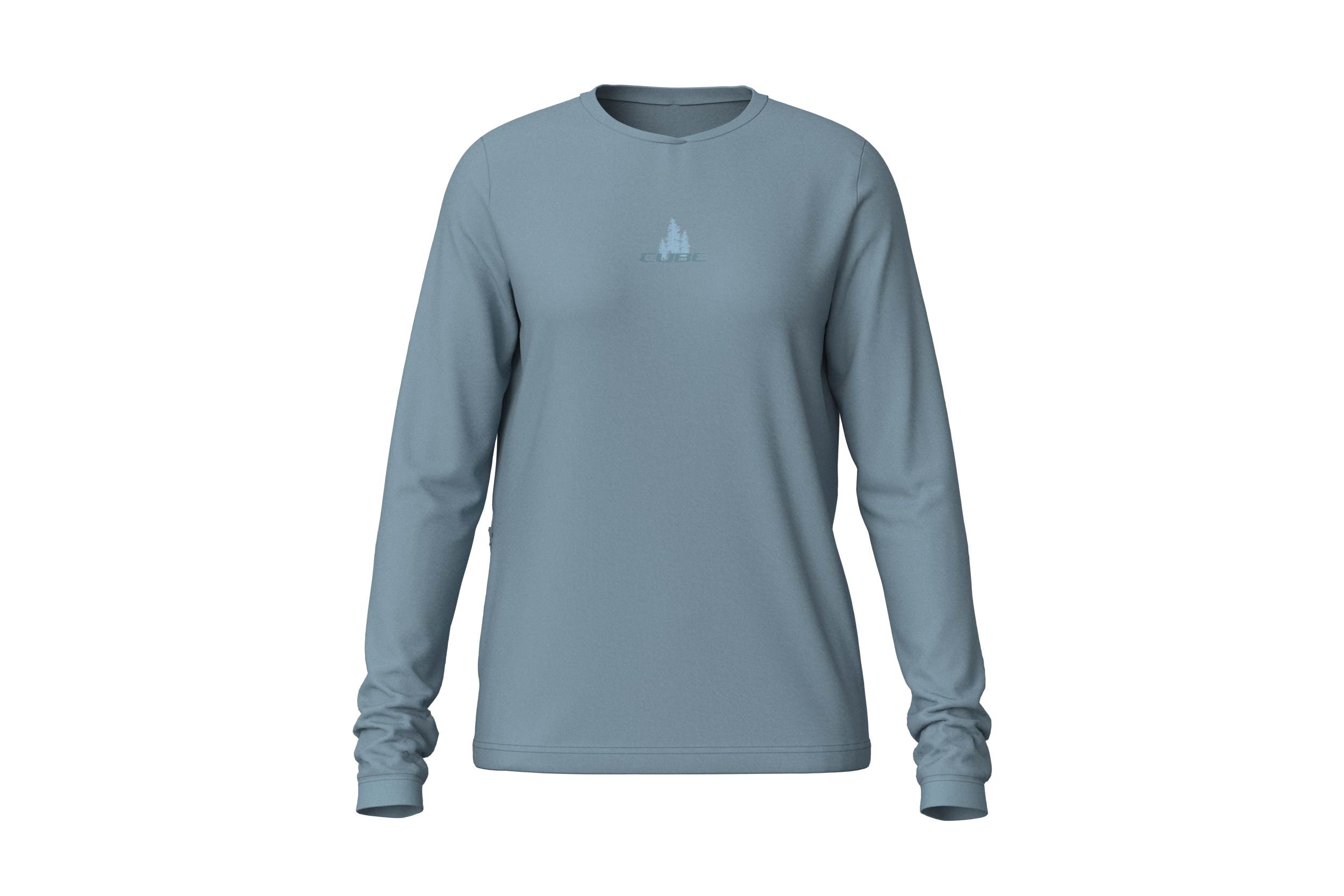 Cube Soft Touch Damen Fahrrad Trikot lang blau 2026