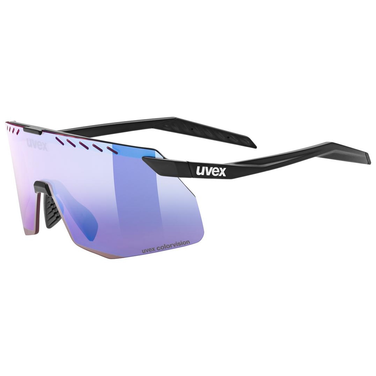 uvex Pace Stage S CV Fahrrad / Sport Brille matt schwarz/mirror blau 2026