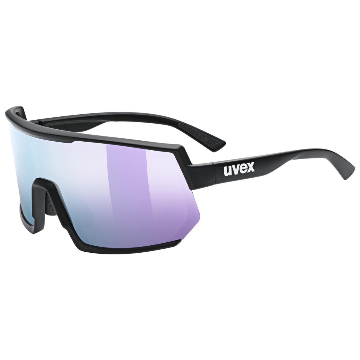 Uvex Sportstyle 235 Sport / Freizeit Brille matt schwarz/mirror lila