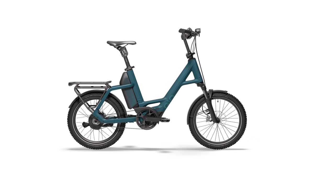 QIO Compact CXNINEx 3x3 20'' E-Bike Pedelec petrol blue matt 2026