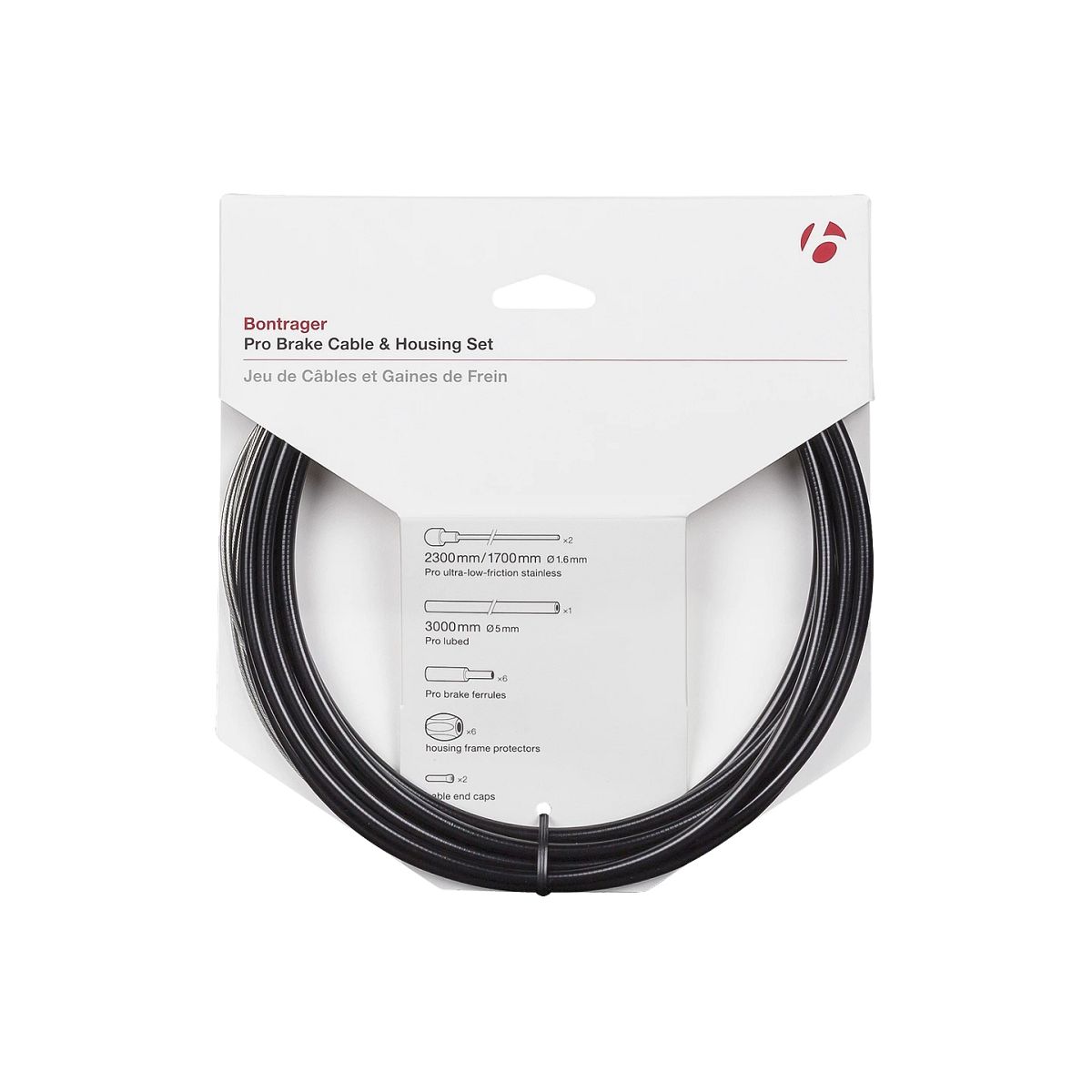 Bontrager Pro Fahrrad Bremszug/Zughüllen-Set 5 mm schwarz