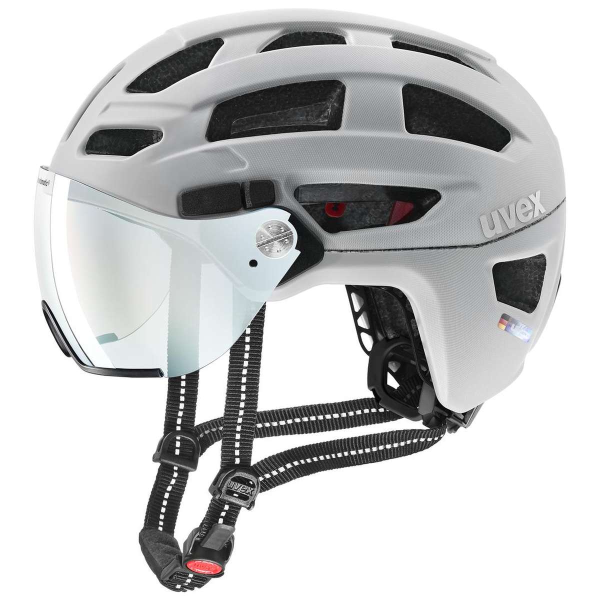 Uvex Finale Visor V City Trekking Fahrrad Helm matt papyrus grau 2027