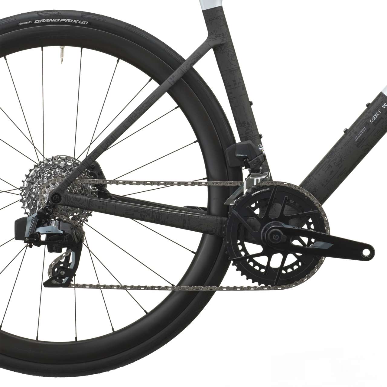 Scott Addict RC 25 Carbon Rennrad cumulus weiß/carbon schwarz 2027