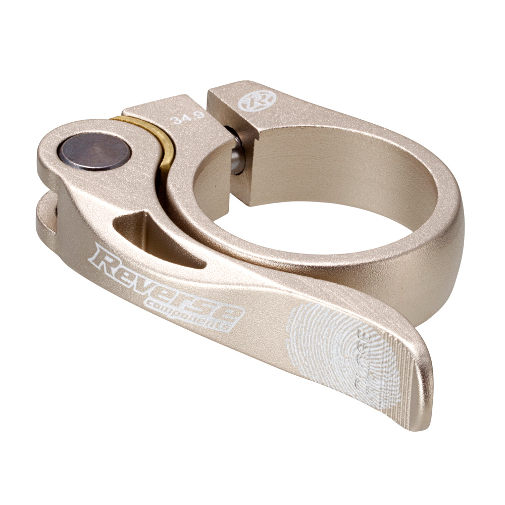 Reverse Long Life Sattelklemme mit Schnellspanner 34.9mm sand metal