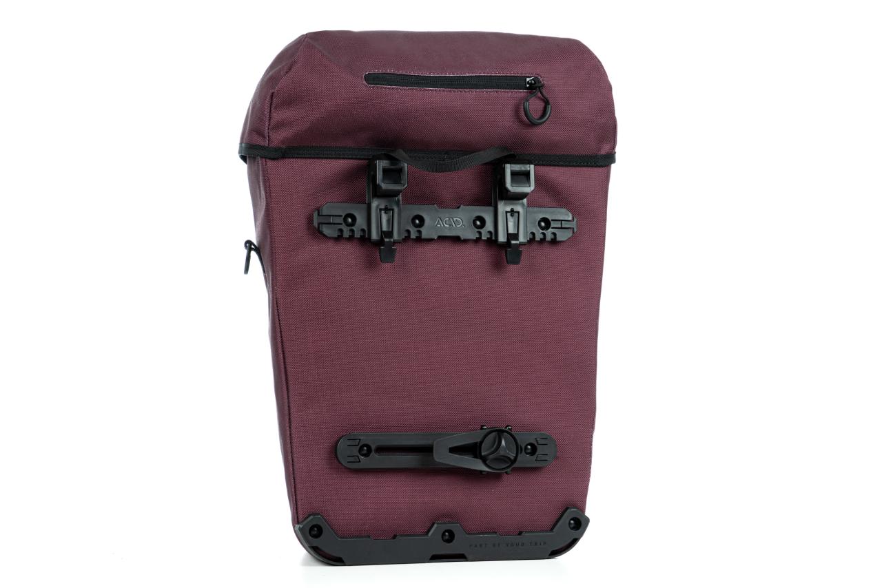 Acid City 20 SMLink Fahrrad Gepäckträger Seitentasche rot