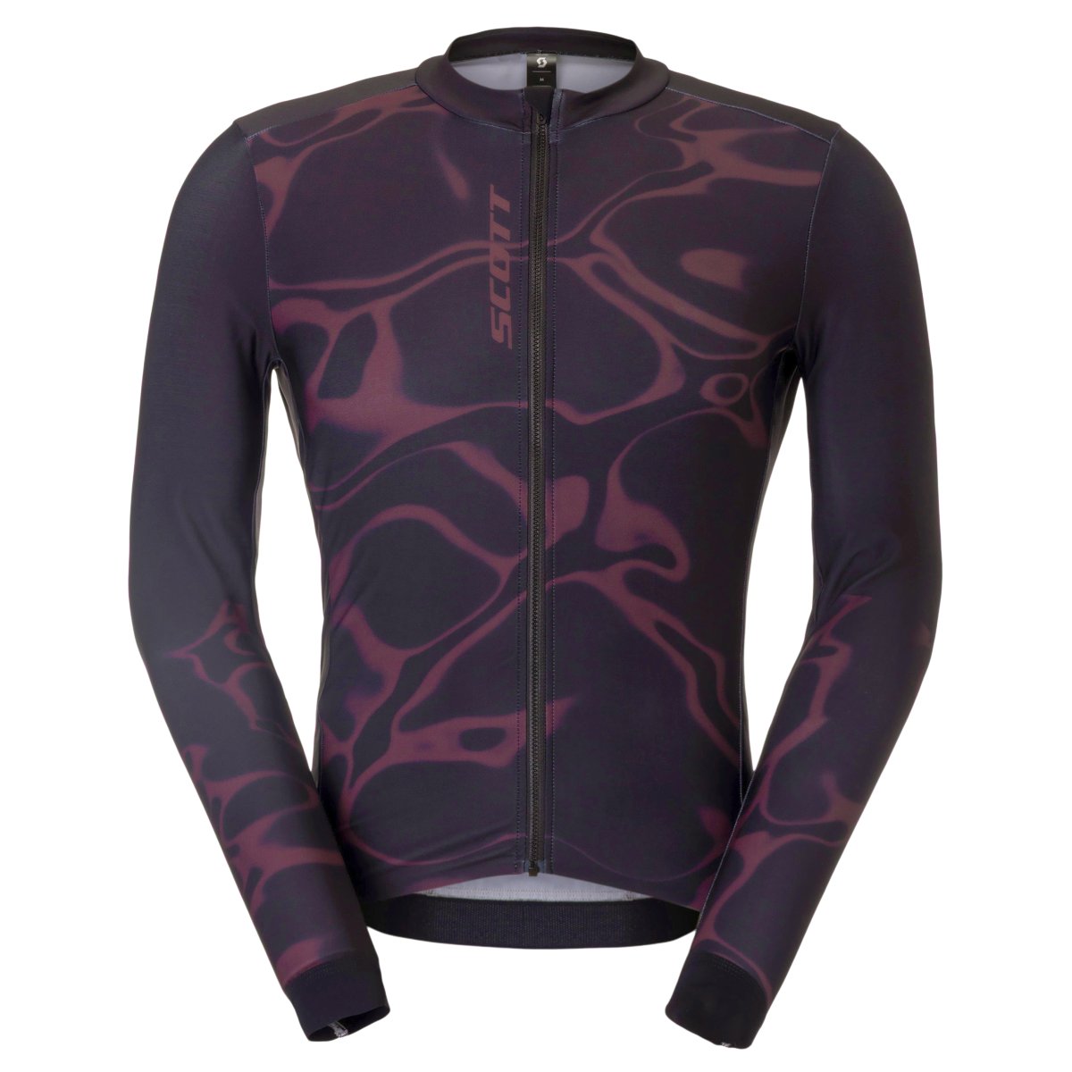 Scott Pro Mid Winter Fahrradtrikot langarm cocoa rot/schwarz 2027