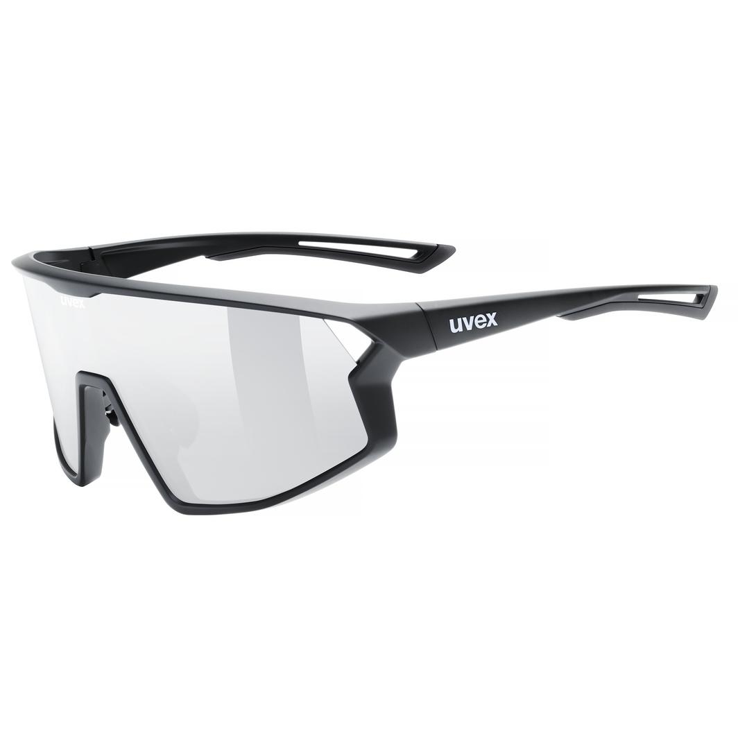 uvex skyryse Fahrrad / Sport Brille matt schwarz/mirror silberfarben