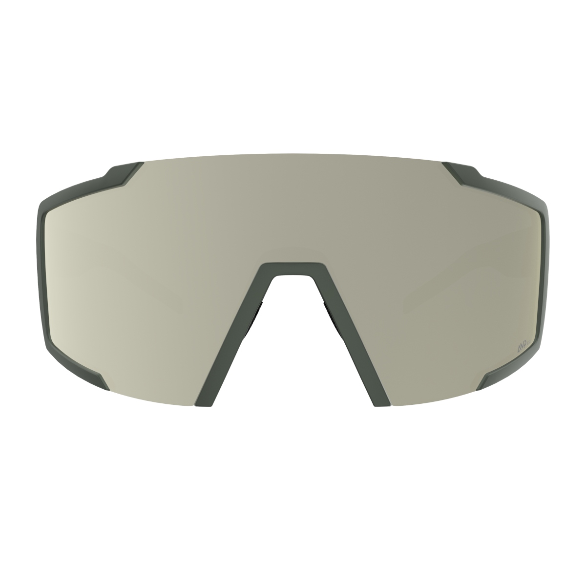 Scott Shield AMP Wechselscheiben Fahrradbrille kaki grün/weiß chrome