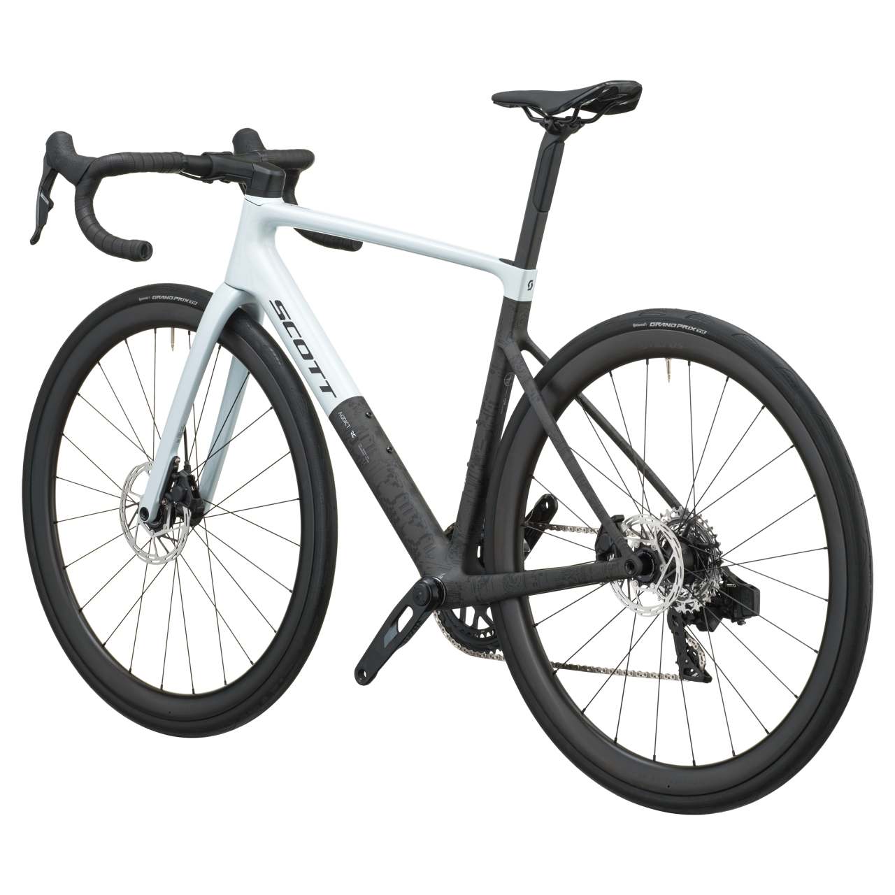 Scott Addict RC 25 Carbon Rennrad cumulus weiß/carbon schwarz 2027