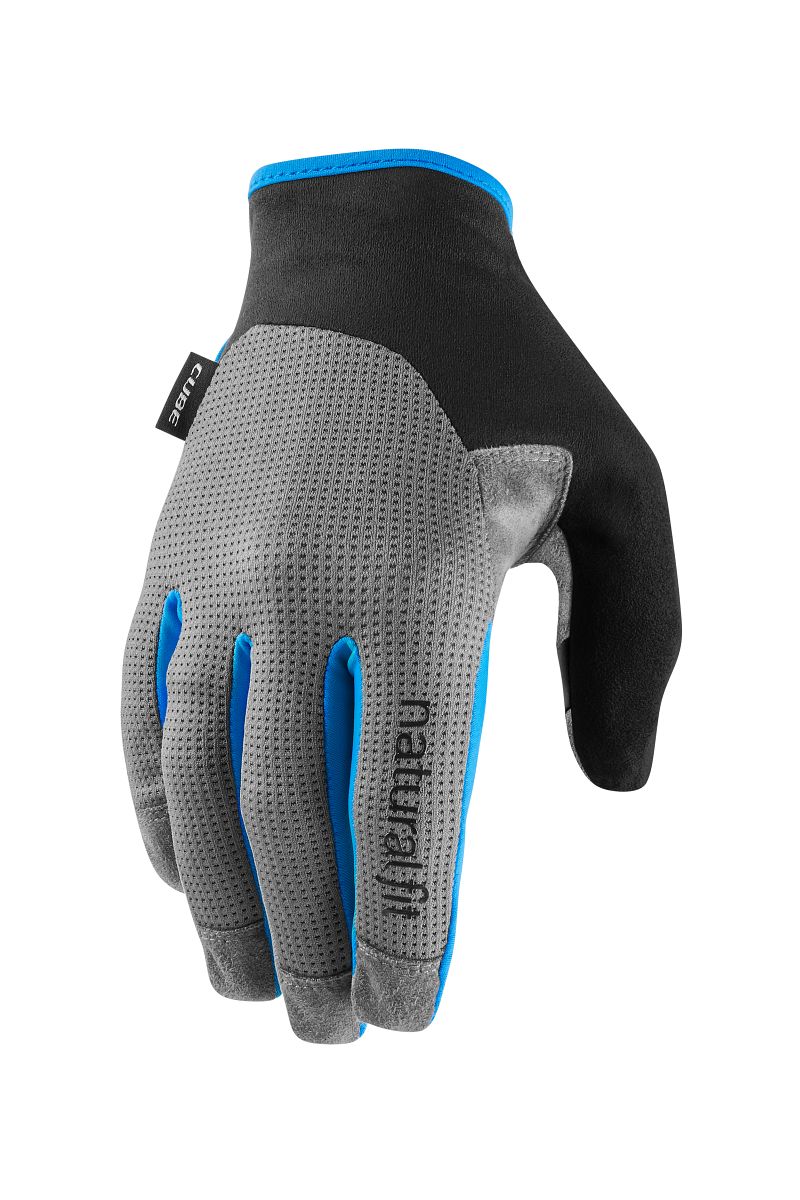 Cube X NF Fahrrad Handschuhe lang grau/blau 2027