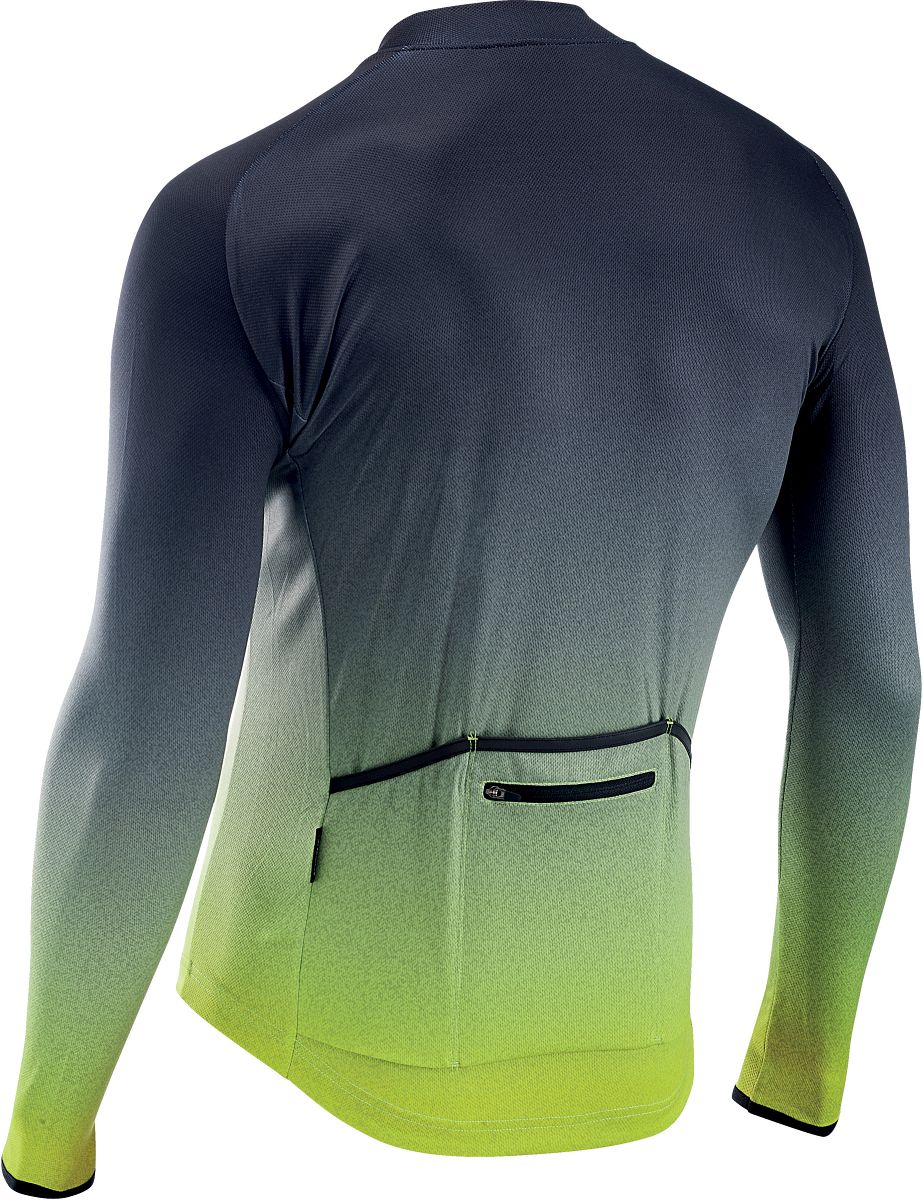 Northwave Blade 3 Fahrrad Trikot lang grau/gelb 2022