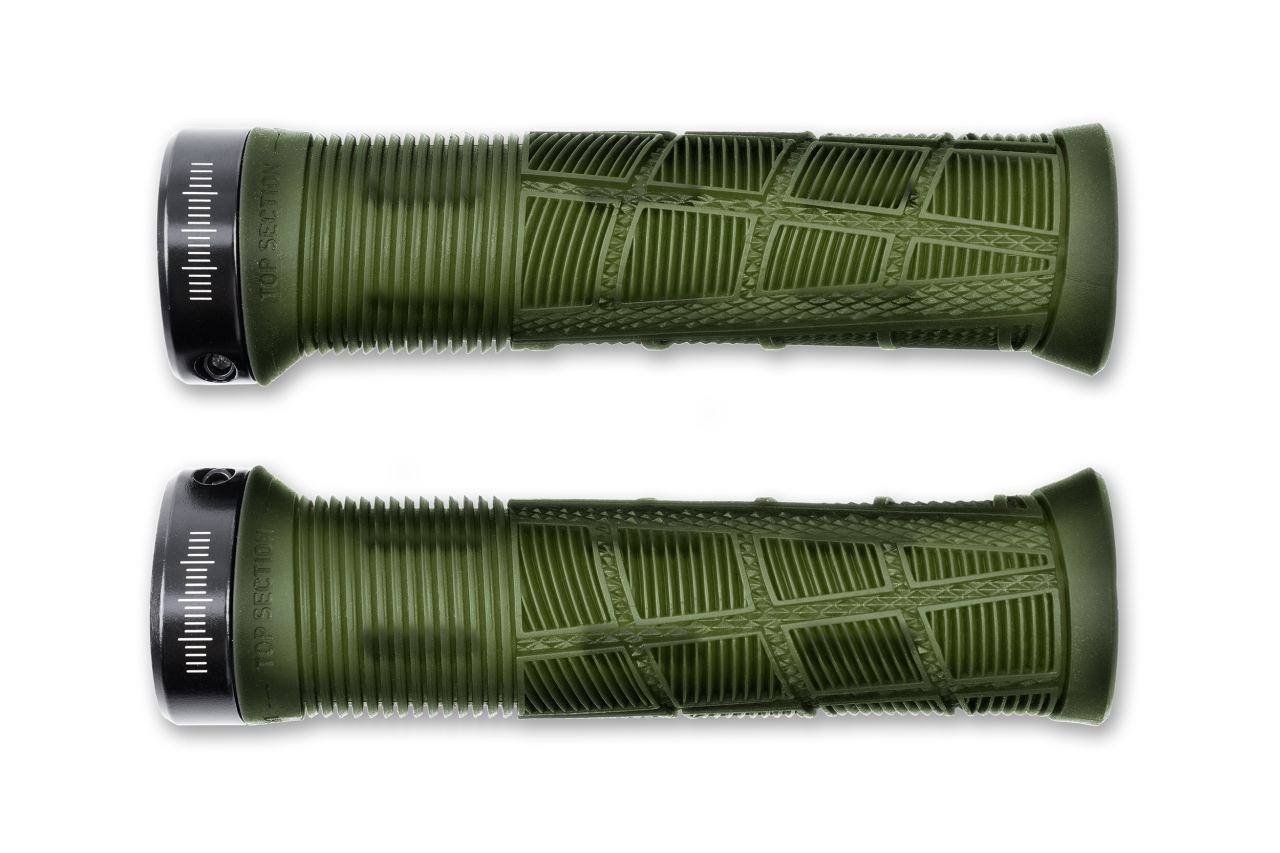 Acid Disrupt Slim MTB Fahrradgriffe translucent olive grün
