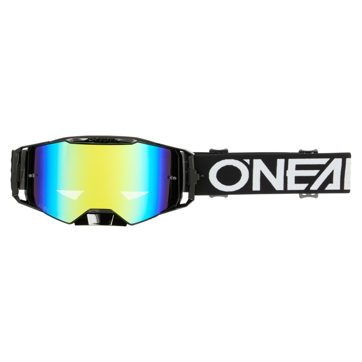 O'Neal B55 Cram Goggle MX DH Brille schwarz/weiß/radium goldfarben Oneal