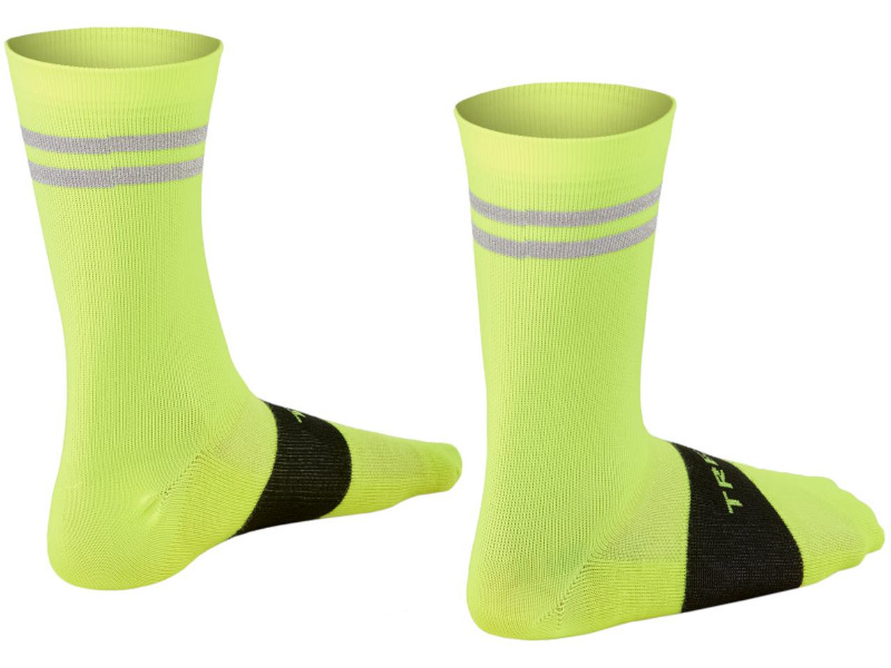 Trek Race Reflective Crew Fahrrad Socken gelb 2025