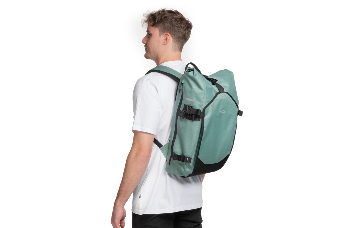 Acid Flip Pro 25 Smlink 2.0 Fahrrad Seitentasche & Rucksack grün