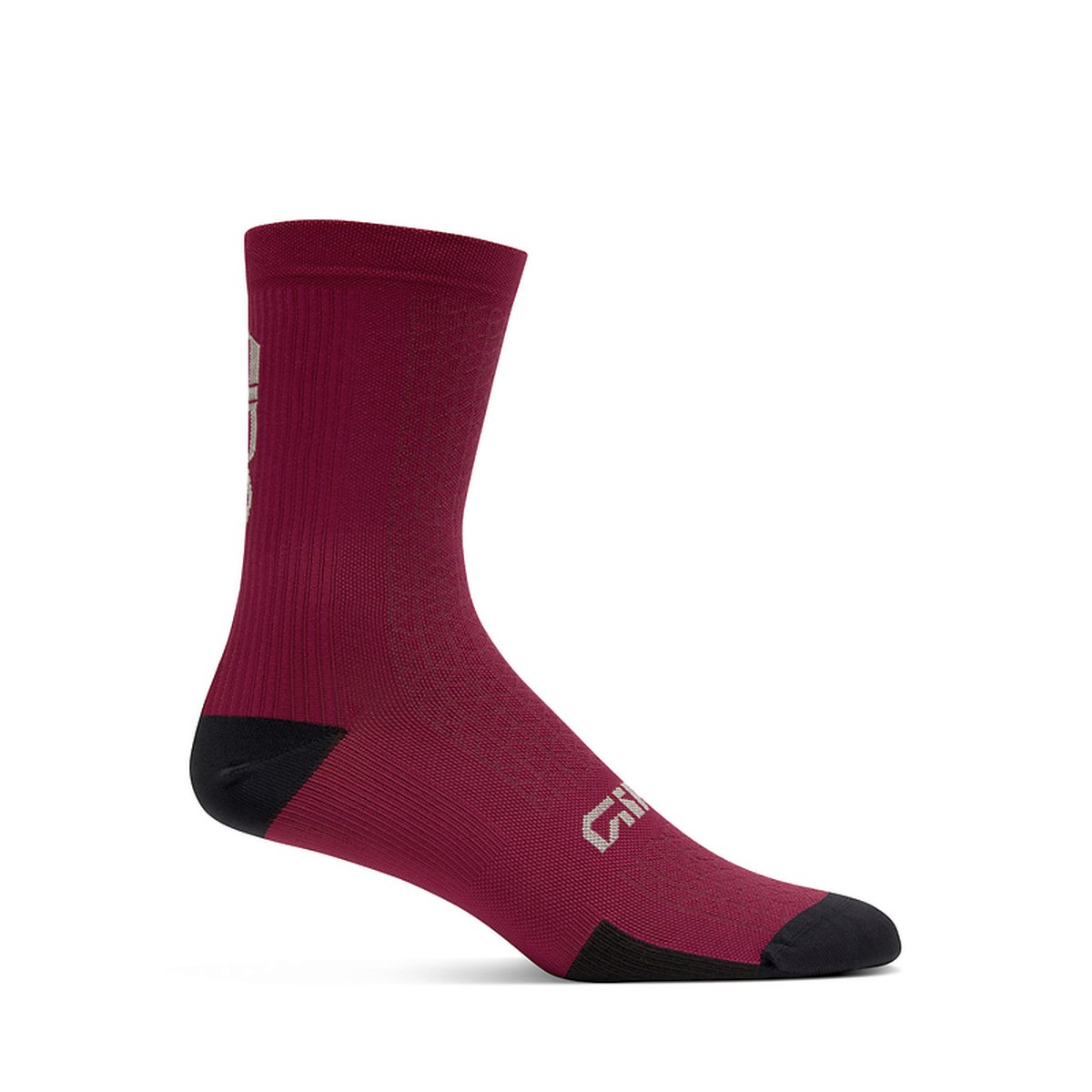 Giro HRC Team Fahrradsocken maroon rot/schwarz 2026