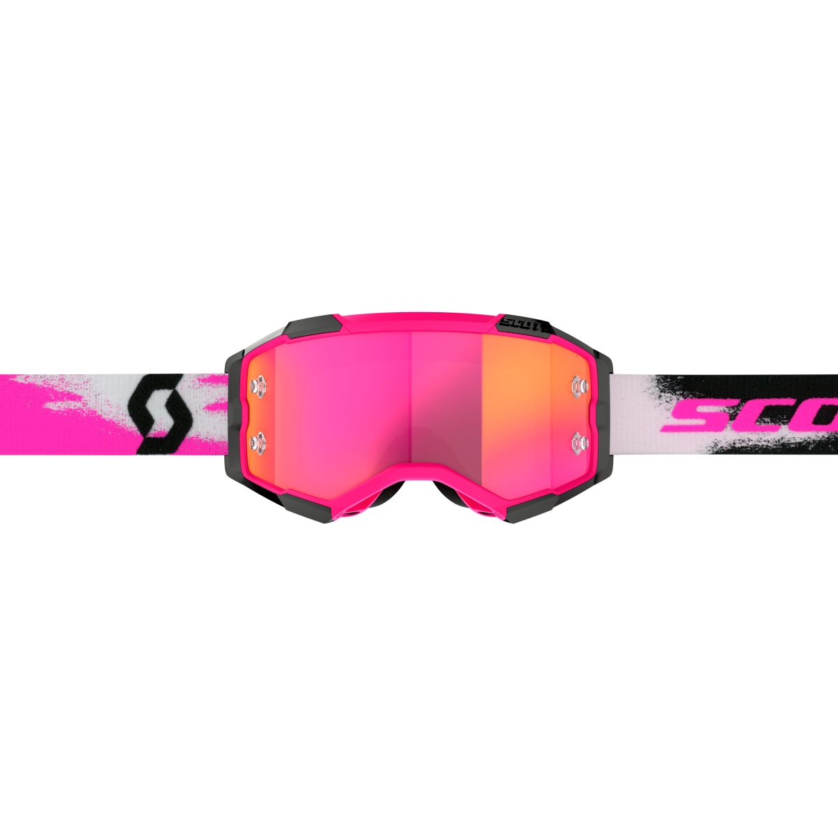 Scott Fury MX Goggle Cross/MTB Brille pink/schwarz/pink chrome works