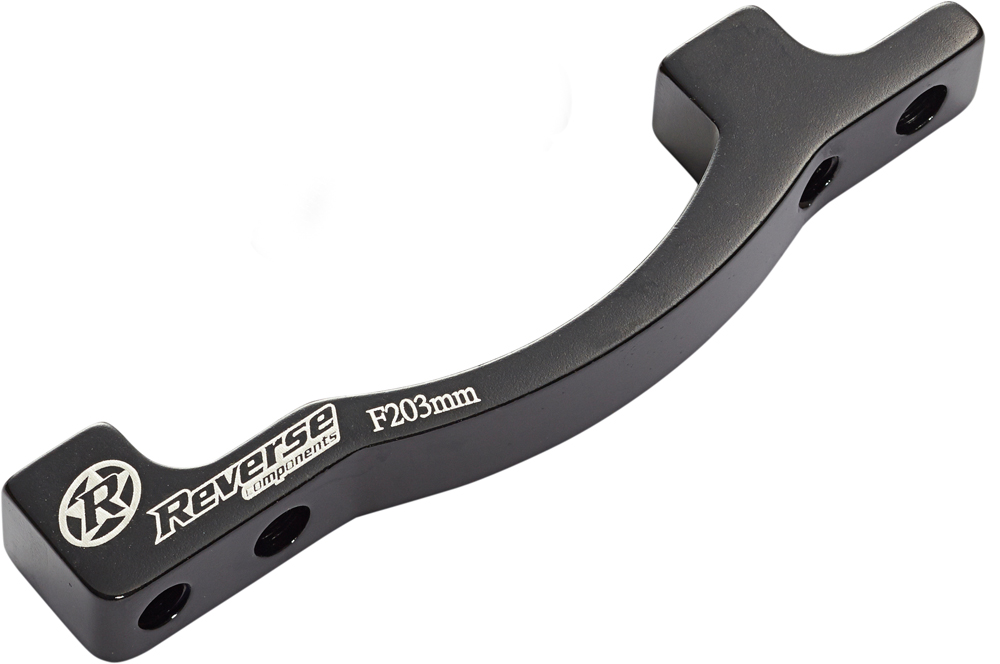Reverse Scheibenbremsen Adapter PM-PM von 160 auf 203mm schwarz