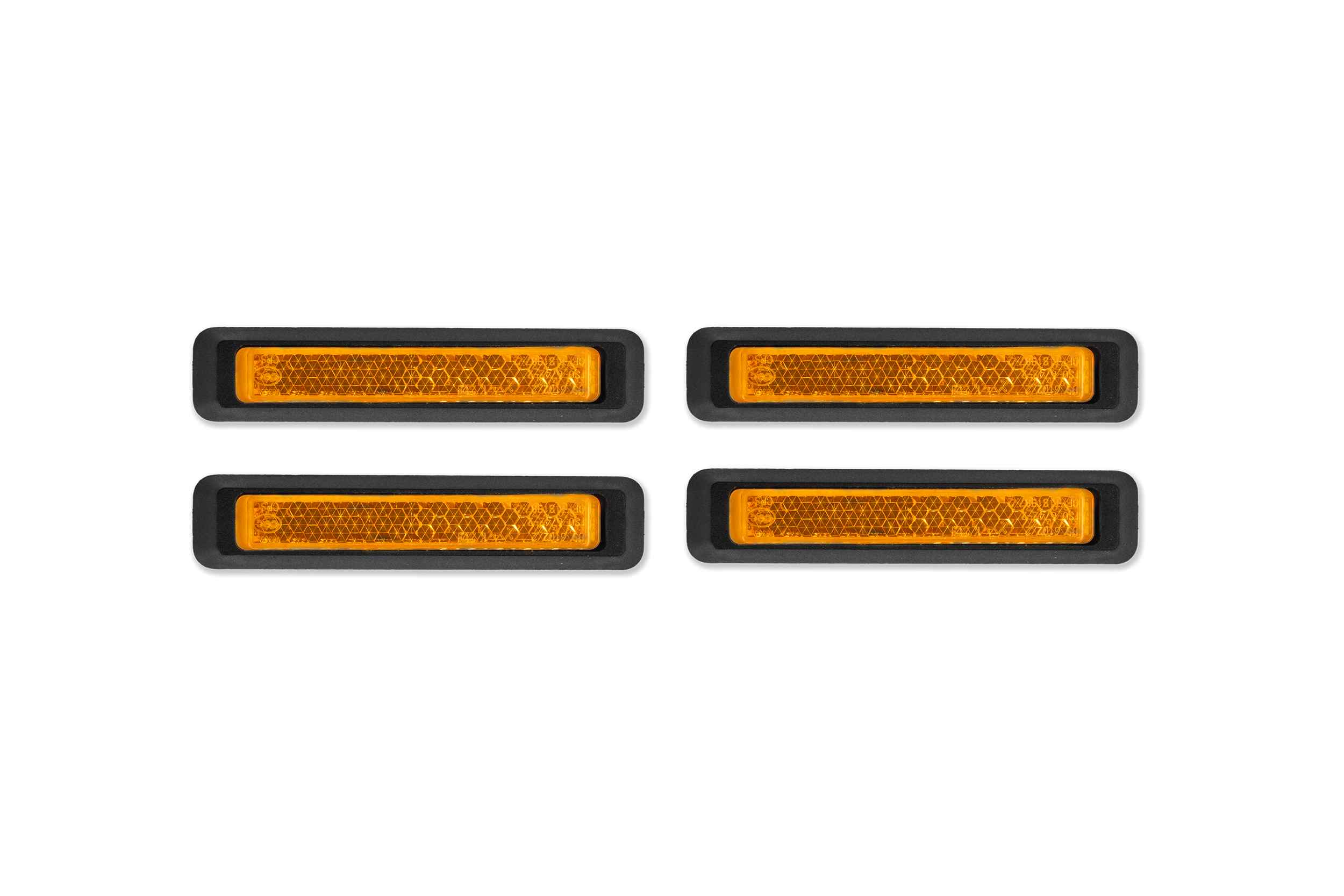 Acid Pedalreflektor Set Classic schwarz