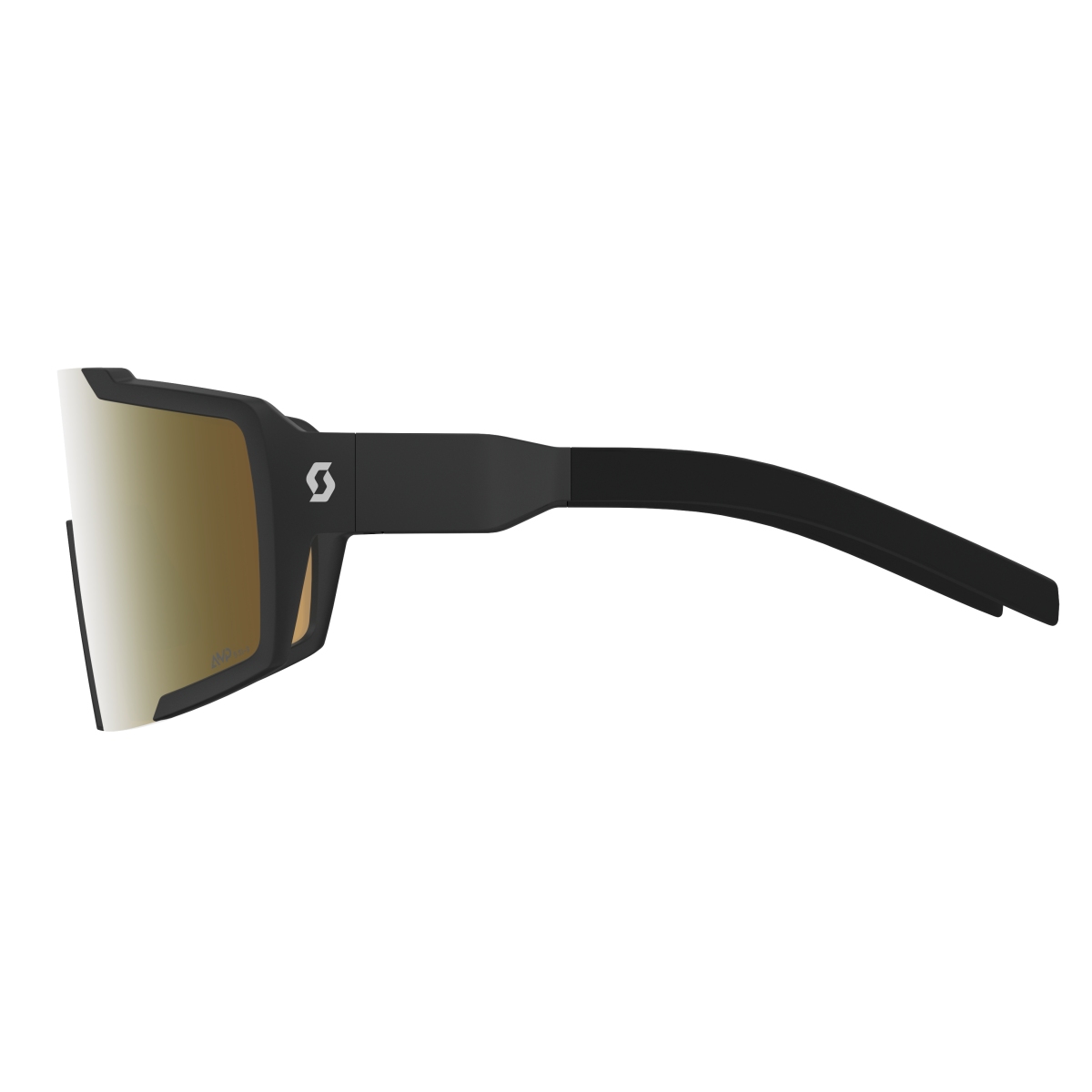 Scott Shield Compact LS Wechselscheiben Fahrradbrille schwarz/gold chrome
