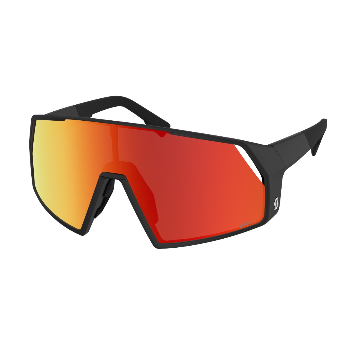Scott Pro Shield AMP Wechselscheiben Fahrradbrille schwarz/rot chrome