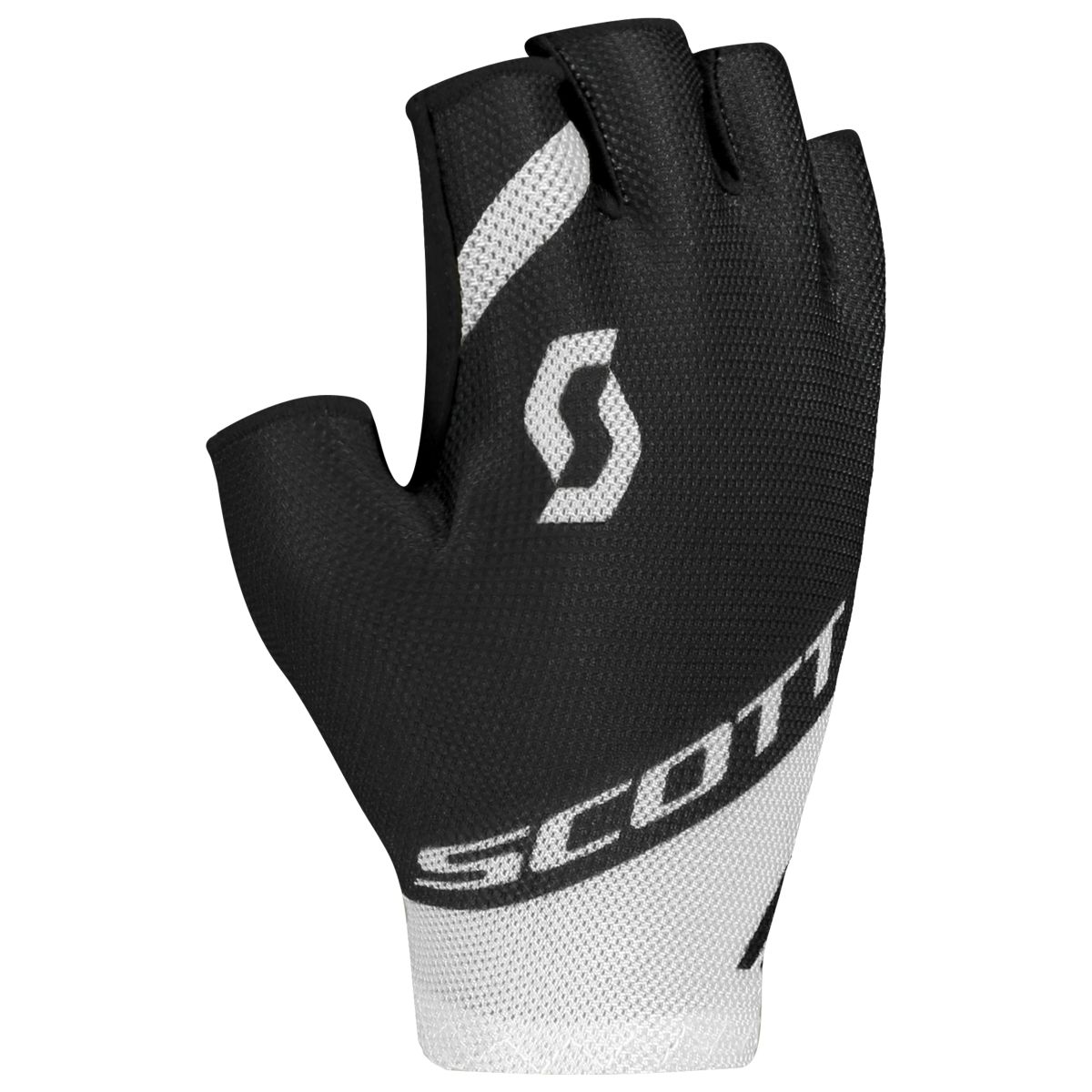 Scott RC Team Fahrrad Handschuhe kurz schwarz/weiß 2020