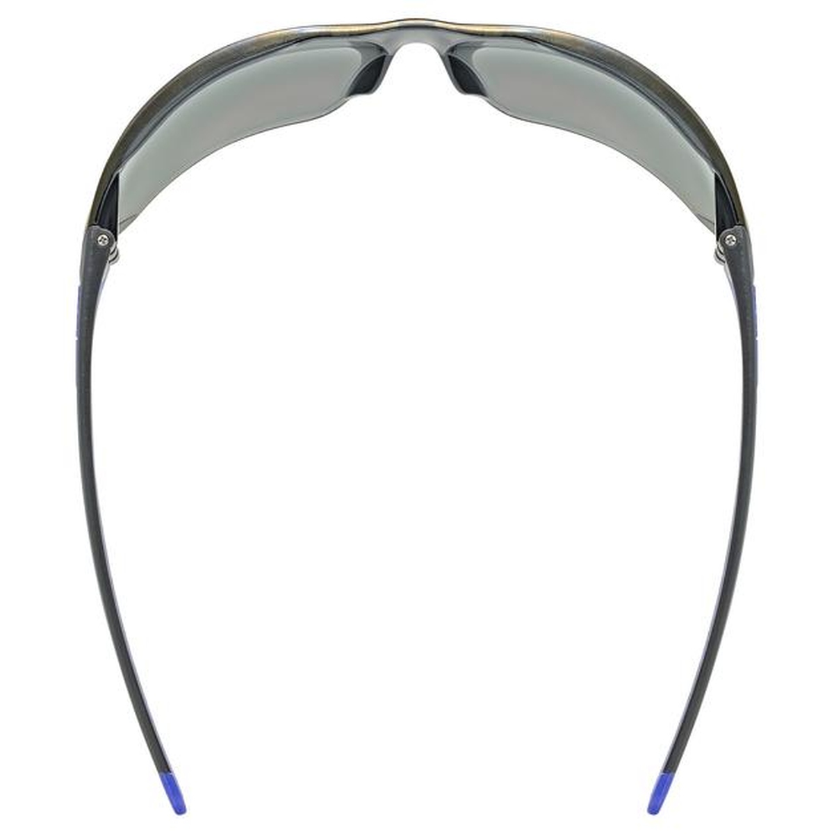 Uvex Equate Fahrrad / Sport Brille schwarz/blau/mirror blau
