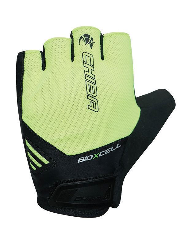 Chiba BioXCell Air Fahrrad Handschuhe kurz gelb/schwarz 2027