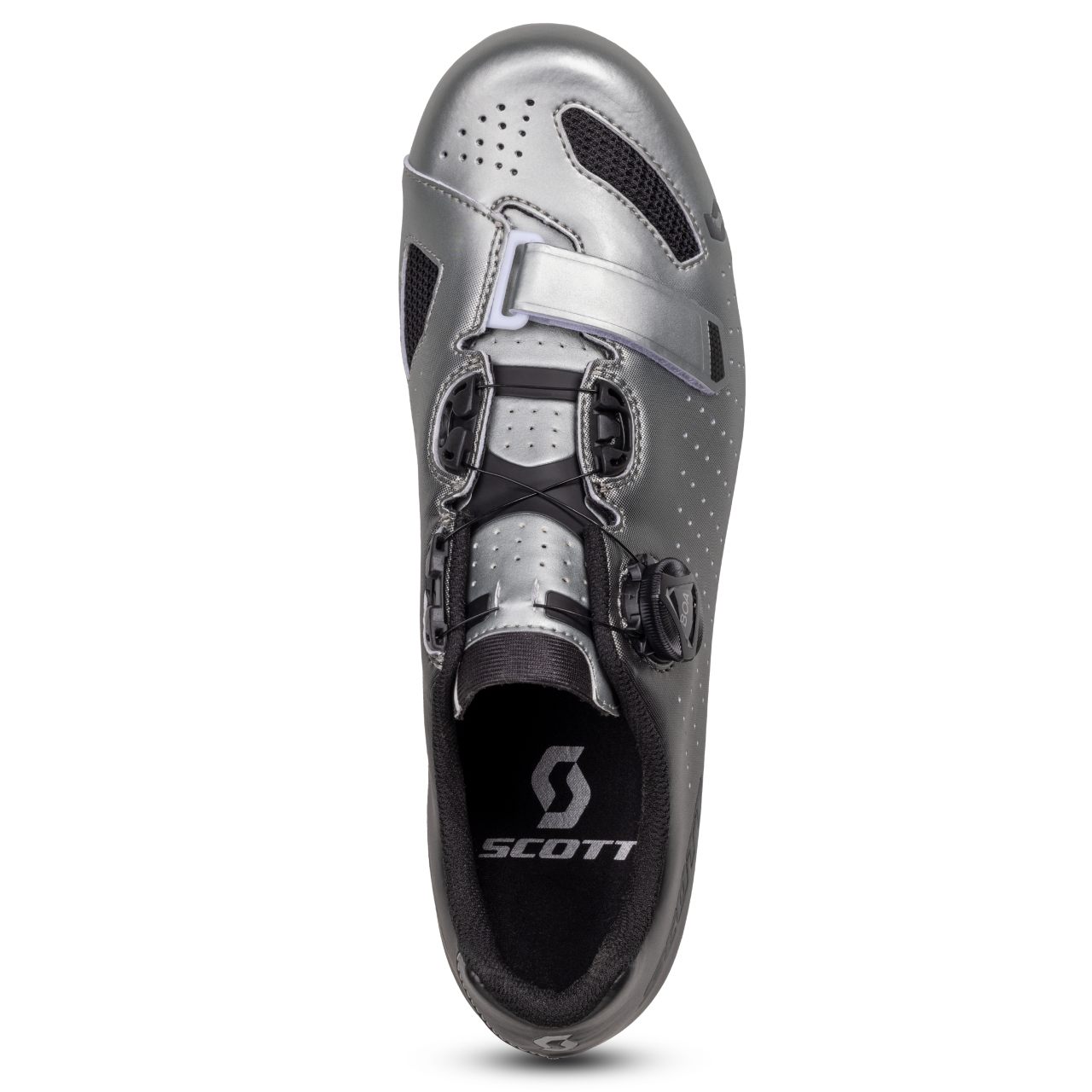 Scott Road Comp Boa Rennrad Fahrrad Schuhe metallic silberfarben/schwarz 2026